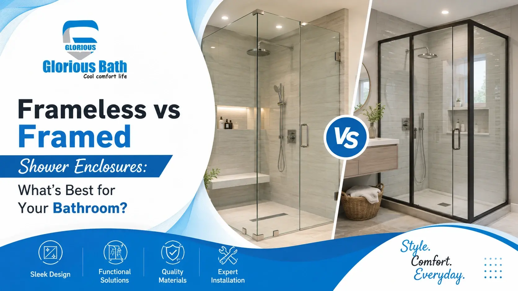 You are currently viewing Frameless vs Framed Shower Enclosures: What’s Best for Your Bathroom?